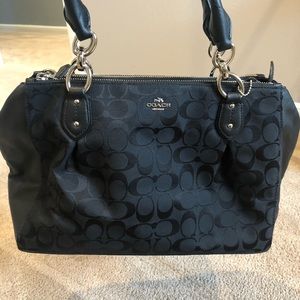 NEW Coach Colette Carryall (Silver/Black)